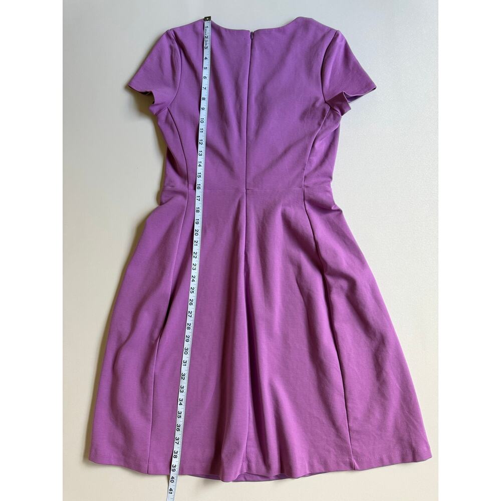 Boden Women's Lilac Suplice Ponte Alicia Fit and Flare Midi Dress Size 8 - Picture 8 of 13
